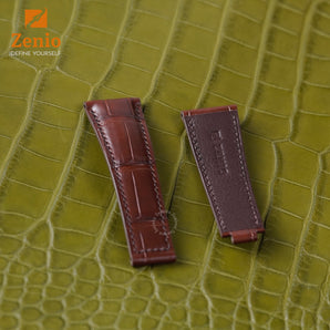 Matte Brown Alligator Strap for Rolex Explorer