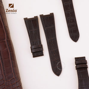 Matte Dark Brown Alligator Strap for Patek Phillipe Nautilus 5711/5712
