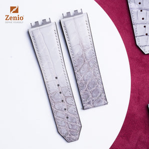 Matte Himalayan Alligator straps for Hublot Bigbang One Click