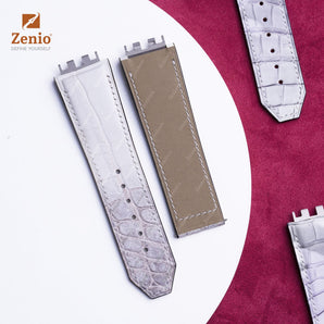 Matte Himalayan Alligator straps for Hublot Bigbang One Click