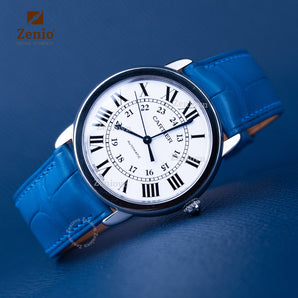 Matte Iceberg Blue Alligator Classic Straps