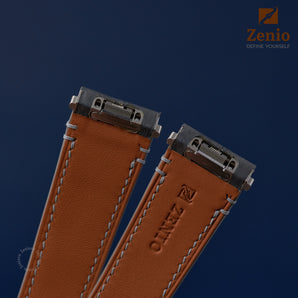 Matte Dark Grey Aligator Strap For Cartier Santos - New Clasp