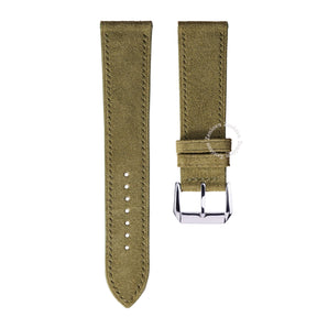 Moss Suede Slim Strap