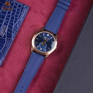 Navy FKM Sailcloth Strap For Patek Philippe Complication