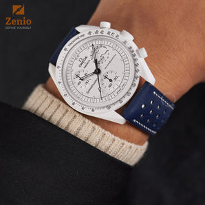 Navy Swift mix with White Rally Leather Straps
