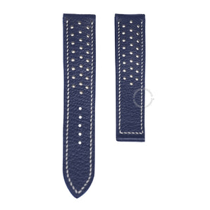 Navy Alran Rally Strap With Foldover Clasp