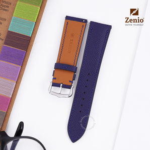 Navy Epsom leather straps for Cartier Tank