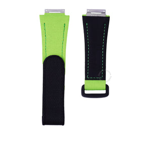Neon Green Sailcloth Velcro watch straps for Richard Mille