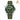 Olive Sailcloth with Cream Stitch Sporty Watch Strap