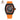 Orange FKM Rubber Sailcloth Pattern Velcro watch straps for Richard Mille