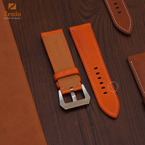 Orange Nubuck Leather Straps for Panerai Radiomir