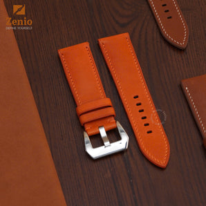 Orange Nubuck Leather Straps for Panerai Radiomir