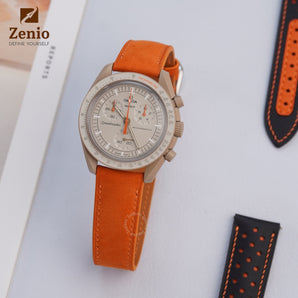 Orange Nubuck Moonswatch Mission to Jupiter Straps