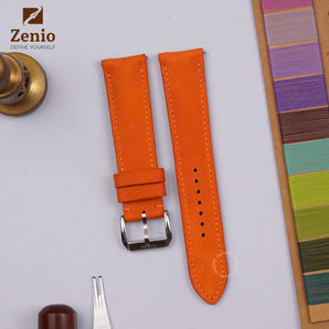 Orange Nubuck Strap For Moonswatch Mission to Jupiter