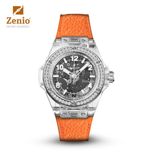 Orange Togo leather straps for Hublot Bigbang One Click