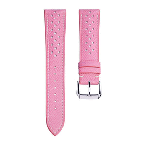 Pink Epsom mix with White Rally Leather Straps