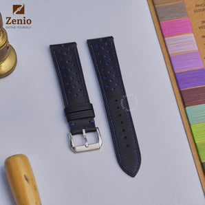 Rally Black mix Navy Strap For Moonswatch Mission to Mercury