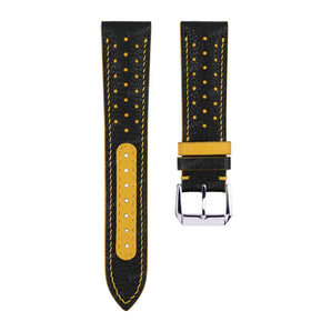 Rally Black Alran mix Yellow Strap For Moonswatch Mission to Mercury