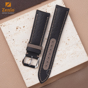 Rally Black mix Grey Strap For Moonswatch Mission to Mercury