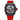 Red FKM Rubber Sailcloth Pattern Velcro watch straps for Richard Mille
