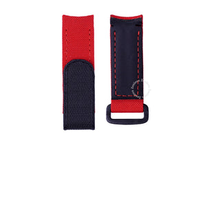 Red Sailcloth Velcro Straps for Patek Philippe Aqunualts