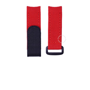 Red Sailcloth Velcro Straps for Patek Philippe Aqunualts