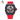Red FKM Rubber Sailcloth Pattern Velcro watch straps for Richard Mille