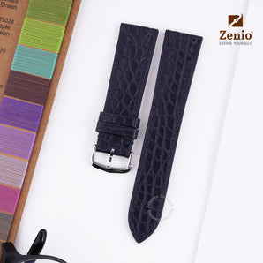 Navy Blue Alliagtor leather straps for Cartier Tank
