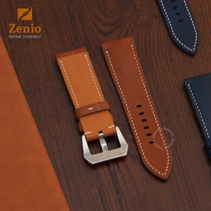 Tan Brown Barenia leather straps for Panerai