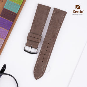 Taupe Epsom leather straps for Cartier Tank