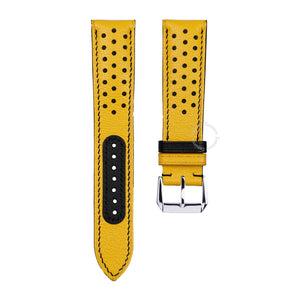 Yellow Alran mix with Black Rally Leather Straps