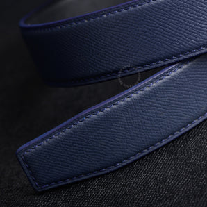 Navy Epsom Leather Belt Luso For Men 35mm