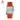 Glossy Orange Alligator Leather Straps for Franck Muller Master Square